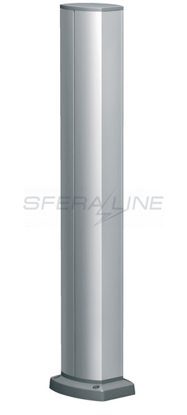 Міні-колона, 2-стороння 700 мм на 24 поста з отвором під підлоговий канал OptiLine 45, анодований алюміній